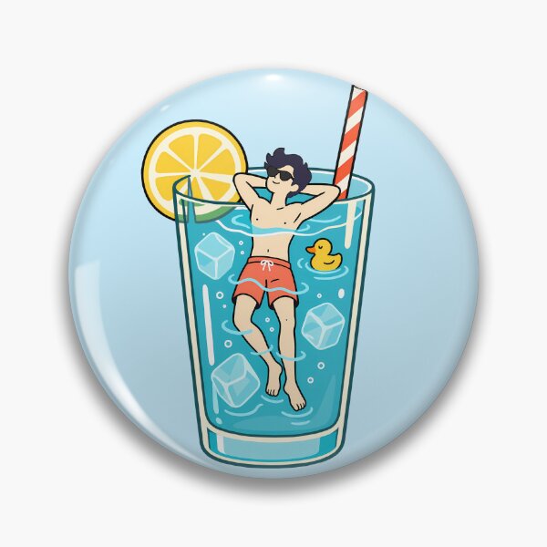 Item preview, Funny Drink – Swimmer and Duck in a Glass designed and sold by karamram.