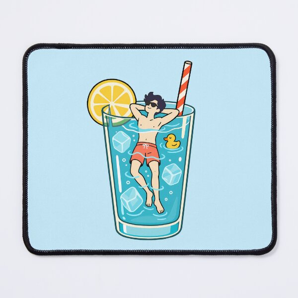 Item preview, Funny Drink – Swimmer and Duck in a Glass designed and sold by karamram.