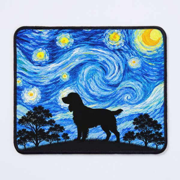 Item preview, Funny Boykin Spaniel Dog Starry Night Painting Moon Star Mom Dad Kids designed and sold by FurryHavenPH.