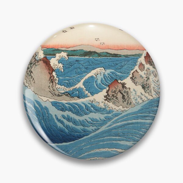 Item preview, Awa Province: Naruto Whirlpools by Hiroshige, 1855 designed and sold by Exhumed Archives.