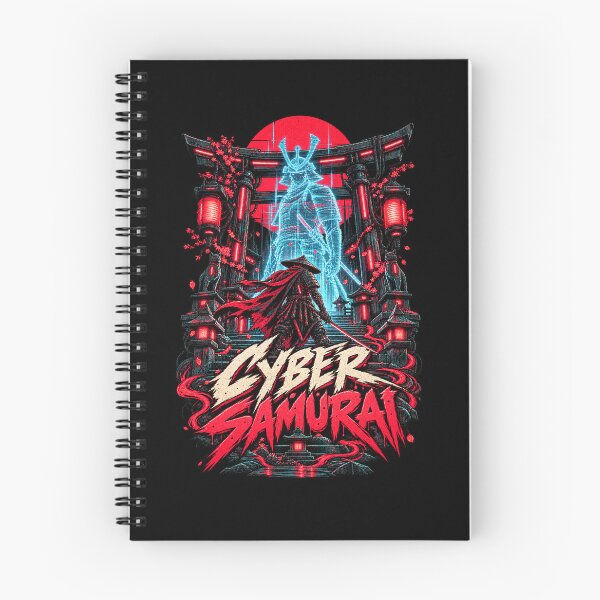 Item preview, Cyber Samurai Neon Cyberpunk Warrior designed and sold by Pandaburba.