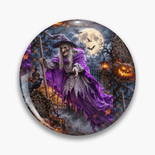 Item preview, Moonlit Witch of the Haunted Graveyard designed and sold by Kimberly Palmer.