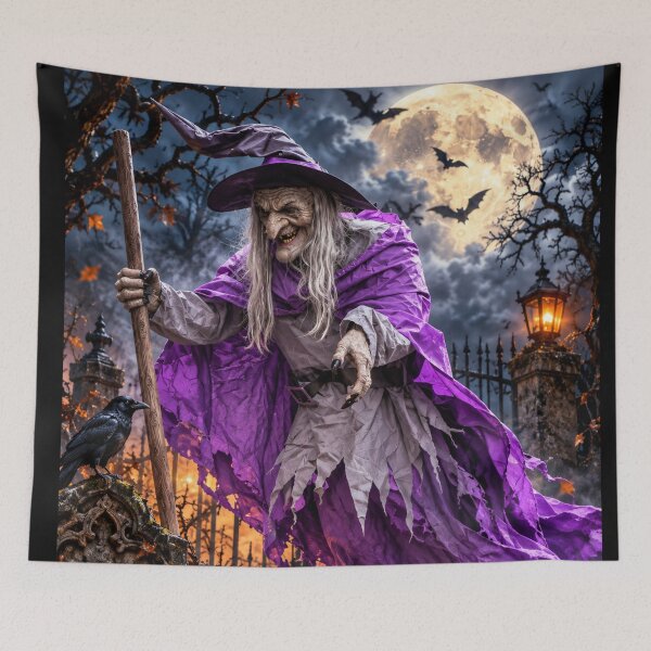 Item preview, Moonlit Witch of the Haunted Graveyard designed and sold by Kimberly Palmer.