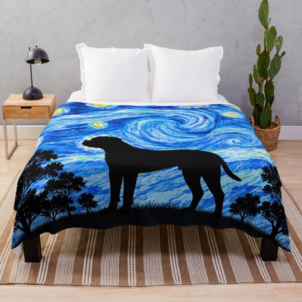 Item preview, Funny Bull Mastiff Dog Starry Night Painting Moon Star Mom Dad Kids designed and sold by FurryHavenPH.
