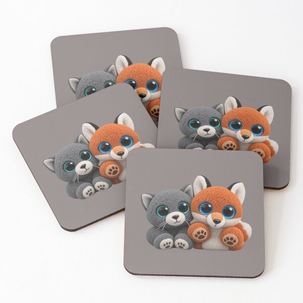 Item preview, Cat and Fox Plush designed and sold by AnnaW1996.