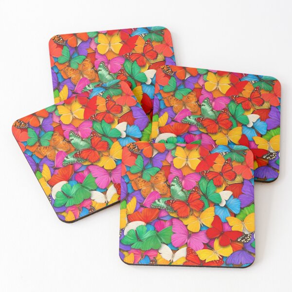 Item preview, Vivid Butterfly Kaleidoscope Pattern - Rainbow Spectrum of Monarchs & More designed and sold by SOOstudio73.