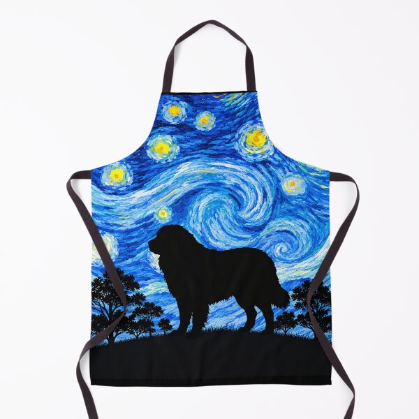 Item preview, Funny Caucasian Shepherd Dog Starry Night Painting Moon Star Mom Dad Kids designed and sold by FurryHavenPH.