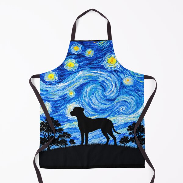 Item preview, Funny Catahoula Leopard Dog Starry Night Painting Moon Star Mom Dad Kids designed and sold by FurryHavenPH.