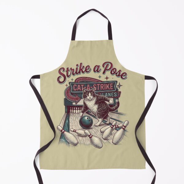 Item preview, Strike a Pose Cat Funny Bowling designed and sold by FurRealStudioCo.
