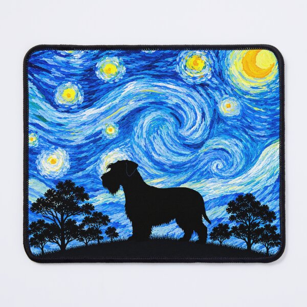 Item preview, Funny Cesky Terrier Dog Starry Night Painting Moon Star Mom Dad Kids designed and sold by FurryHavenPH.