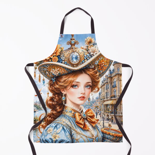 Item preview, Pretty Lady in Luxurious Attire in Beautiful Town designed and sold by Pim-Crystal.