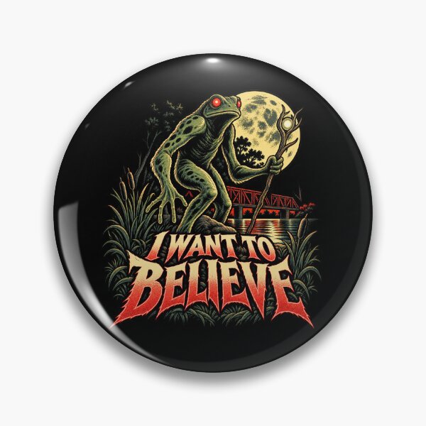 Item preview, Loveland Frogman I Want to Believe Cryptid designed and sold by Pandaburba.