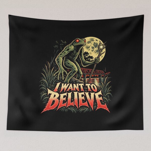 Item preview, Loveland Frogman I Want to Believe Cryptid designed and sold by Pandaburba.