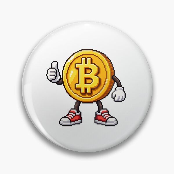 Item preview, Pixel Art Bitcoin Cartoon Character designed and sold by SoaresAsafe.