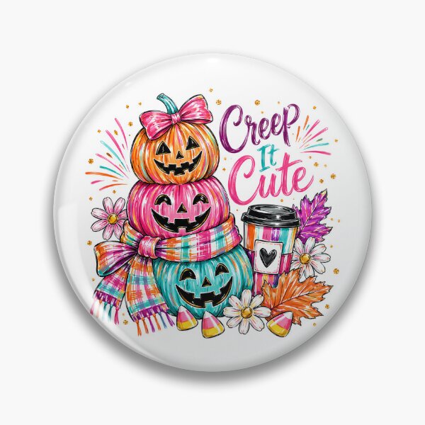 Item preview, Creep It Cute Colorful Pumpkin Halloween designed and sold by CleanDecor.