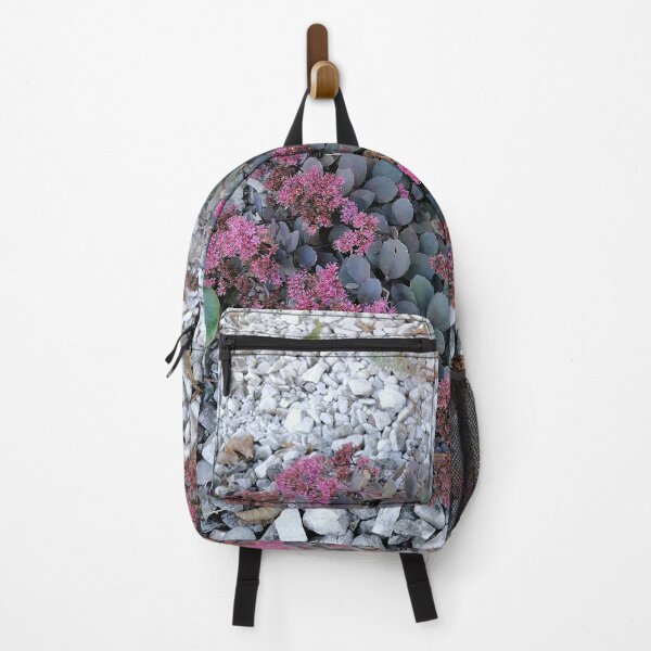 Item preview, Pink sedum among white stones designed and sold by PhuongVoArt.