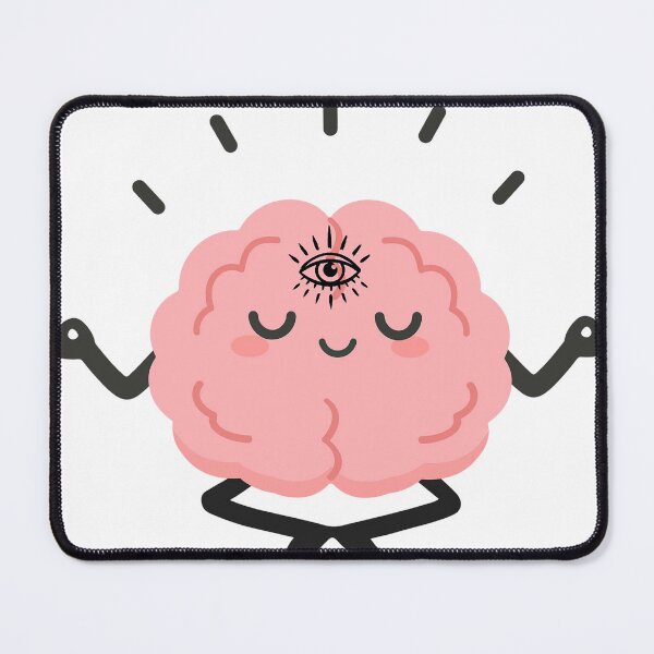 Item preview, Meditating Brain designed and sold by Your 3 Eyes.