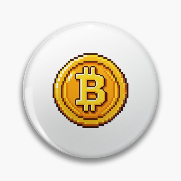 Item preview, Retro Pixel Art Bitcoin Coin designed and sold by SoaresAsafe.
