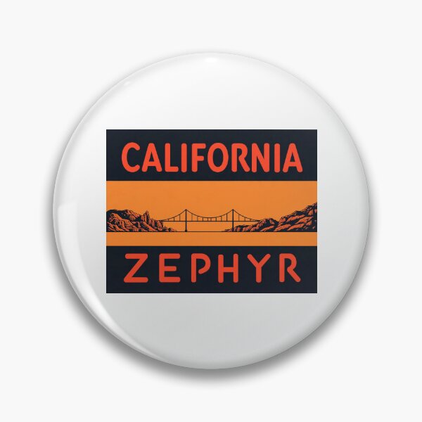 Item preview, California Zephyr Neon Drumhead designed and sold by Trains-and-Rail.