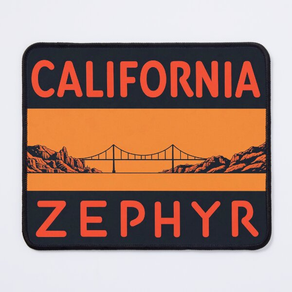 Item preview, California Zephyr Neon Drumhead designed and sold by Trains-and-Rail.