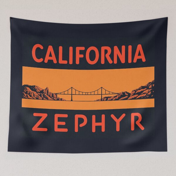 Item preview, California Zephyr Neon Drumhead designed and sold by Trains-and-Rail.