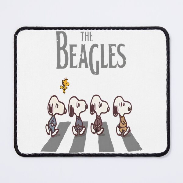 Item preview, Snoopy Walking Abbey Road Inspired Peanuts Beatles Homage Design designed and sold by DylanB15.