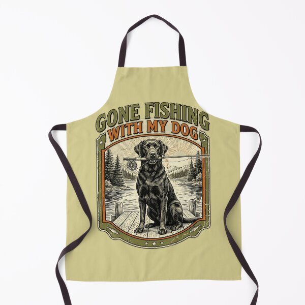 Item preview, Gone Fishing with My Dog Funny Fishing Lab designed and sold by FurRealStudioCo.