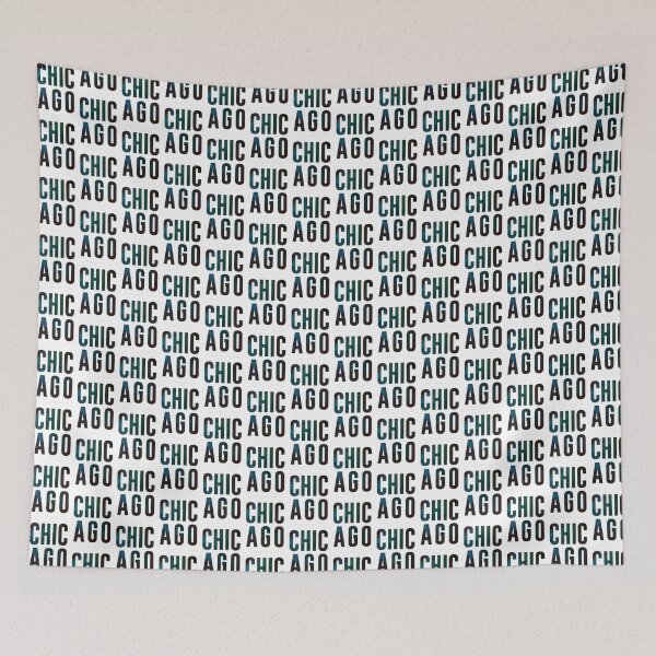 Item preview, Chicago City Skyline Typography Art Design designed and sold by DaciaDraws.