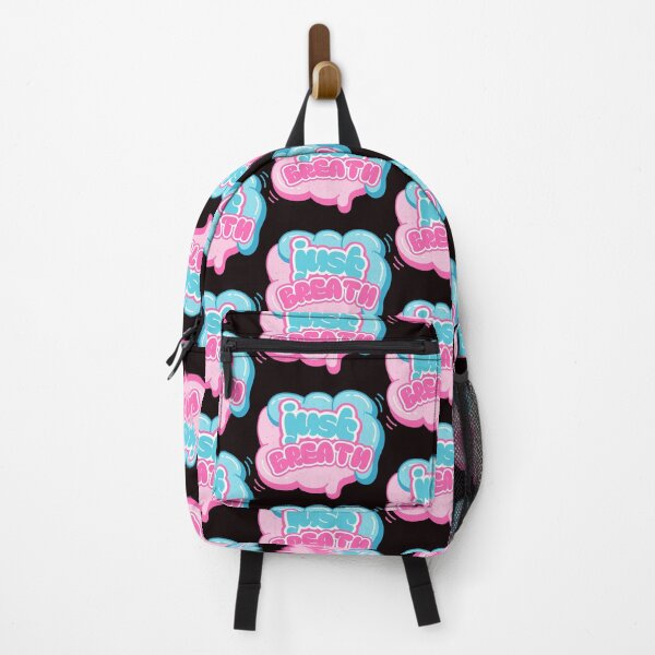 Item preview, Just Breathe Pink & Blue Cloud Typography designed and sold by Rynasvz.