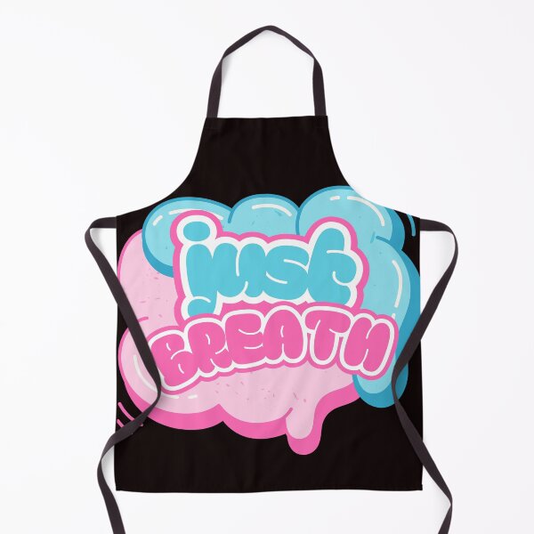 Item preview, Just Breathe Pink & Blue Cloud Typography designed and sold by Rynasvz.