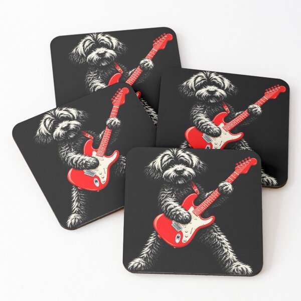 Item preview, Funny Dog Playing Guitar Music Lover designed and sold by Morescitaf.