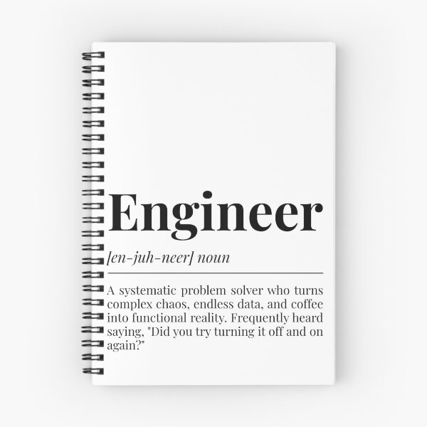Item preview, Engineer Definition Funny Systematic Problem Solver Tech Design | Funny Engineer Dictionary Meaning Software and Hardware Tech Gift | Software Engineer and IT Professional Definition Minimalist Humor designed and sold by LitzoyGlobeArt.