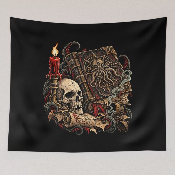 Item preview, Necronomicon Forbidden Book Cosmic Horror designed and sold by Pandaburba.