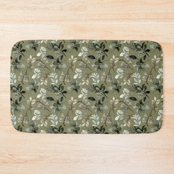 Item preview, Sage Green Floral Leaf Pattern | Motivational Quote "Peace" designed and sold by ​Jyoti Digital Artist.