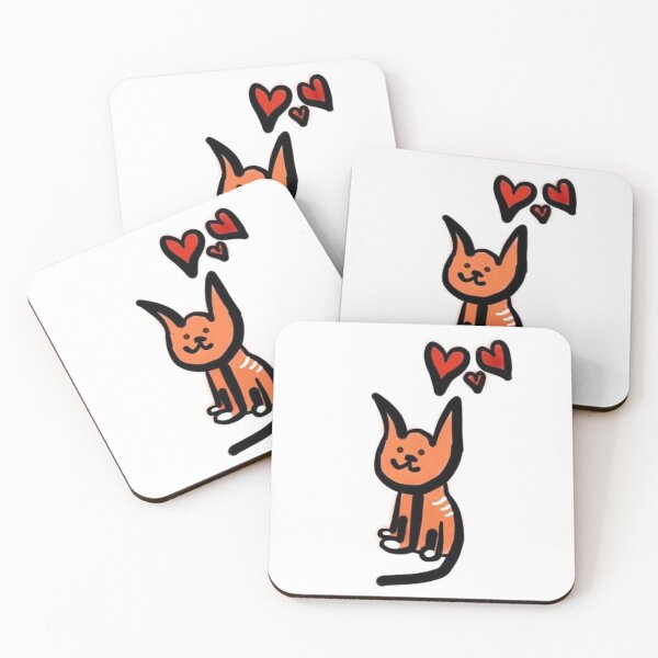 Item preview, Ginger cartoon cat in love designed and sold by sjm1812.
