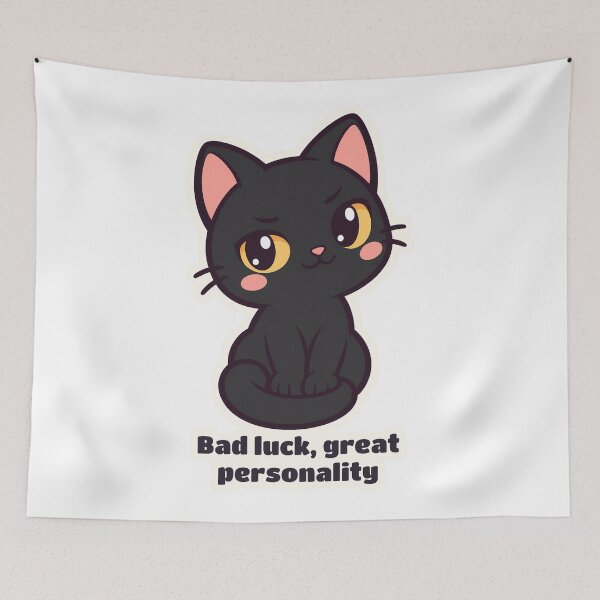 Item preview, Funny Black Cat Bad Luck Great Personality designed and sold by OuqCreations.