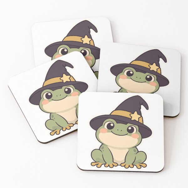 Item preview, Witch Frog Wearing a Tall Pointed Hat designed and sold by OuqCreations.