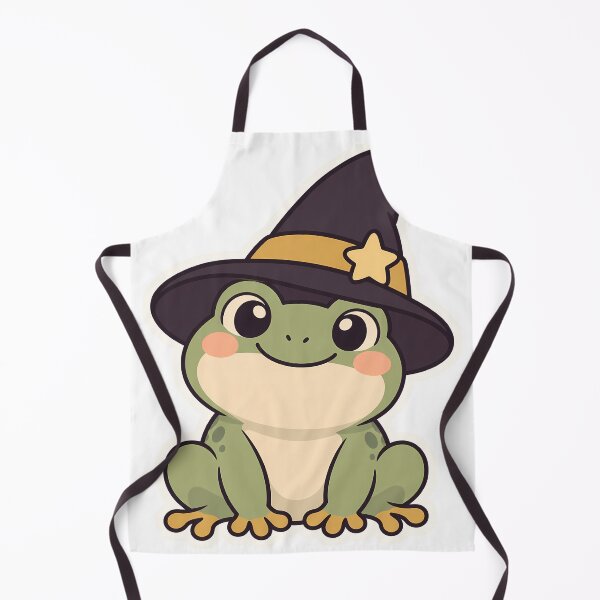 Item preview, Witch Frog Wearing a Tall Pointed Hat designed and sold by OuqCreations.