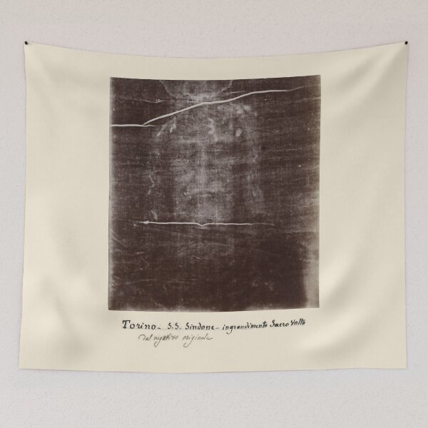 Item preview, The Holy Face of Jesus - Shroud of Turin 1898 - Secondo Pia Historic Photograph designed and sold by Pastor Reeves Studio.