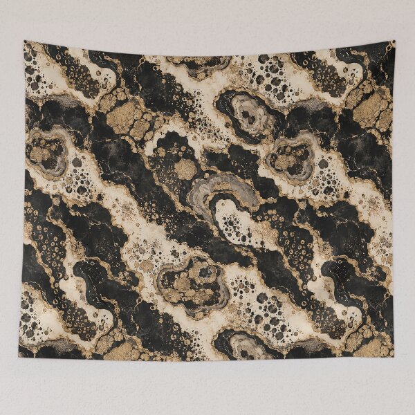 Item preview, Luxury Gold and Black Abstract Agate Animal Print - Seamless Pattern Abstract Wild Animal Print Pattern  designed and sold by Luvjesus2.