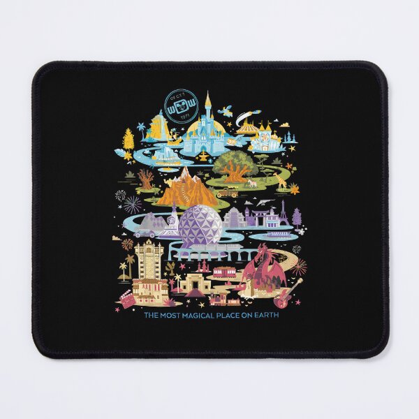 Item preview, World Collage Iconic Magic Kingdom designed and sold by ruokabbyart.