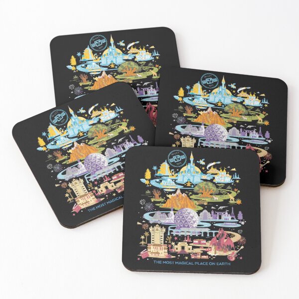 Item preview, World Collage Iconic Magic Kingdom designed and sold by ruokabbyart.