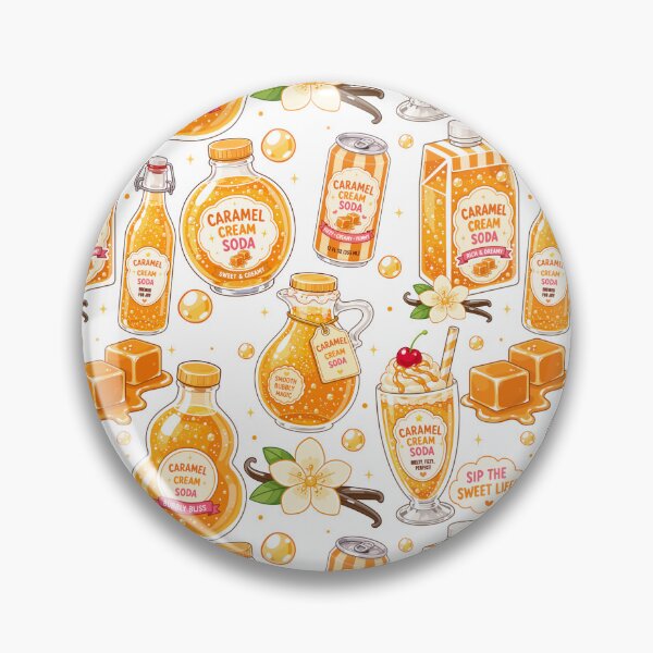 Item preview, Cute Caramel Cream Soda Seamless  designed and sold by KJackArtwork.