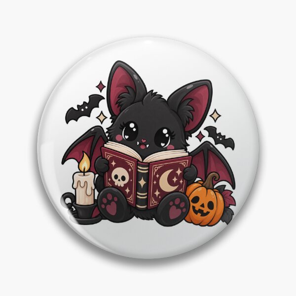 Item preview, Cute Bat Reading a Spooky Book designed and sold by Partoon-dp.