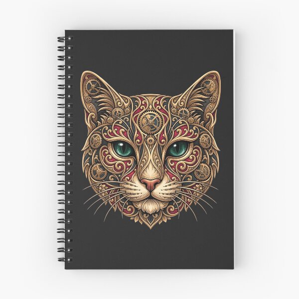 Item preview, Steampunk Cat Head Mechanical Brass Gears Art designed and sold by K Design Store.