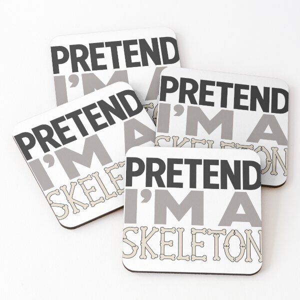 Item preview, Pretend I'm a Skeleton – Minimalist Halloween  designed and sold by BearLoveDesign.