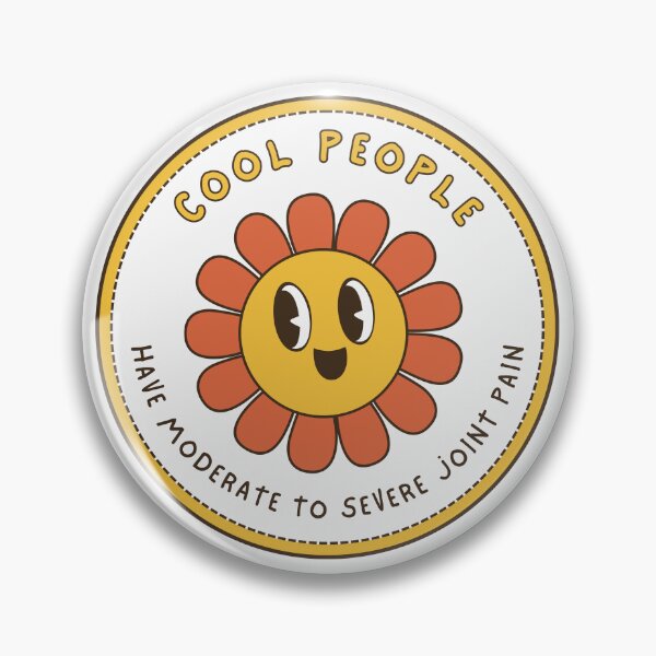 Item preview, Cool People Have Moderate to Severe Joint Pain Retro Flower Design designed and sold by positivelyrheum.