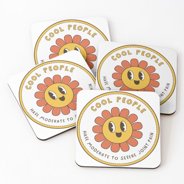 Item preview, Cool People Have Moderate to Severe Joint Pain Retro Flower Design designed and sold by positivelyrheum.