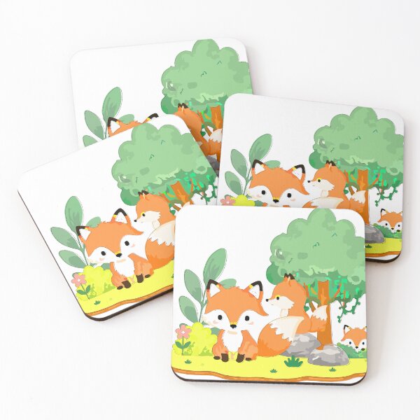 Item preview, Cute Fox Family Nursery Illustration designed and sold by maewjpho.