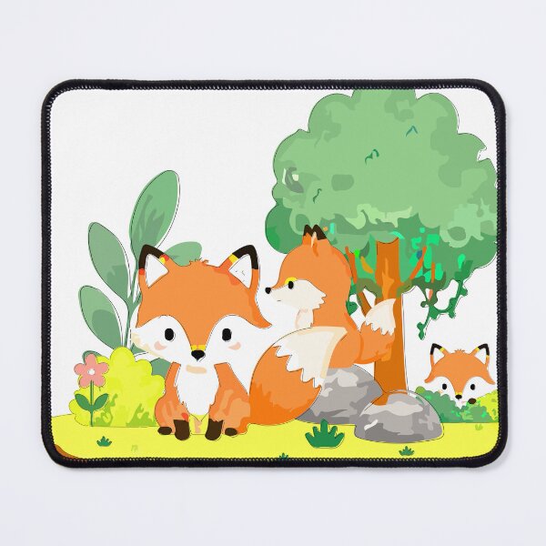 Item preview, Cute Fox Family Nursery Illustration designed and sold by maewjpho.